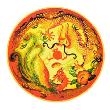 Simbolurile Dragon și Phoenix Feng Shui-abtibild